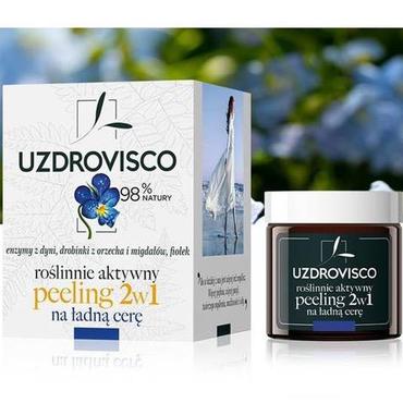 UZDROVISCO -  Uzdrovisco Roślinnie aktywny peeling 2 w 1 na ładna cerę – fiołek